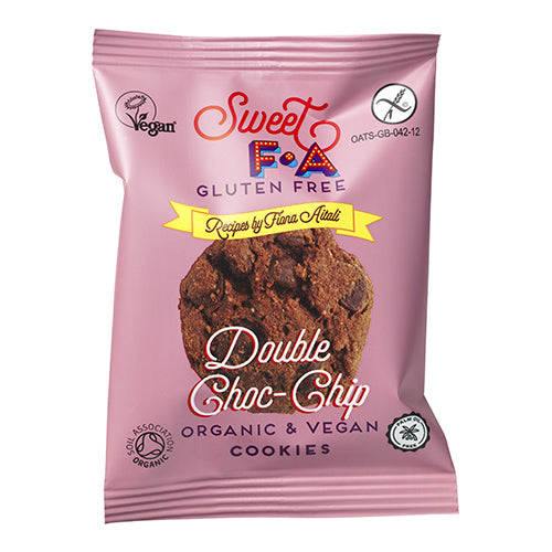 Sweet FA Gluten Free Double Chocolate Chip Cookies Snack Pack 30g   24
