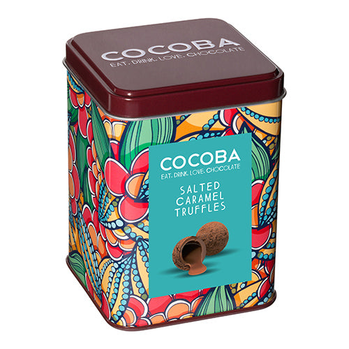 Cocoba Salted Caramel Truffles Gift Tin 120g   6