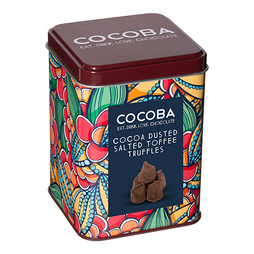Cocoba Cocoa Dusted Salted Toffee Truffles Gift Tin 200g    6