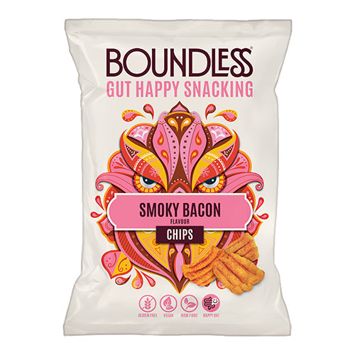 Boundless Smoky Bacon Chips, Sharing Bag 80g   10
