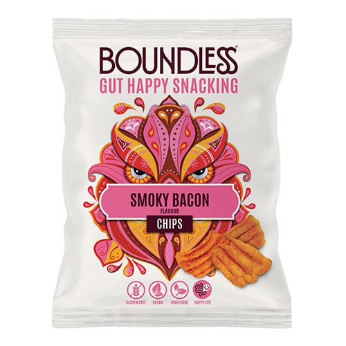 Boundless Smoky Bacon Chips 23g   24