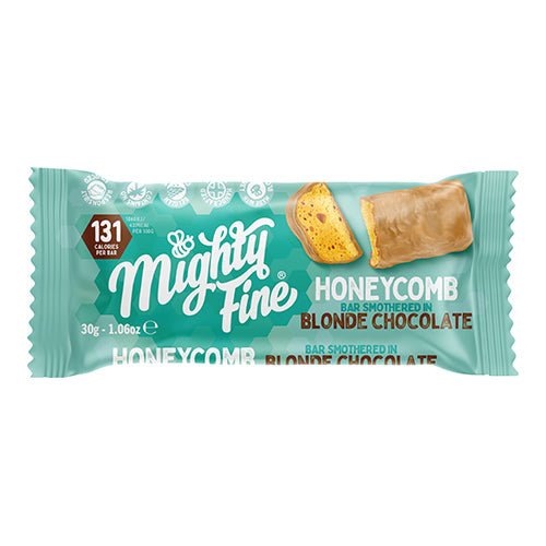 Mighty Fine Blonde Chocolate Honeycomb 30g Bar   15