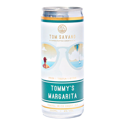 Tom Savano Miami Poolside Margarita 8% RTD cocktail 250ml   12