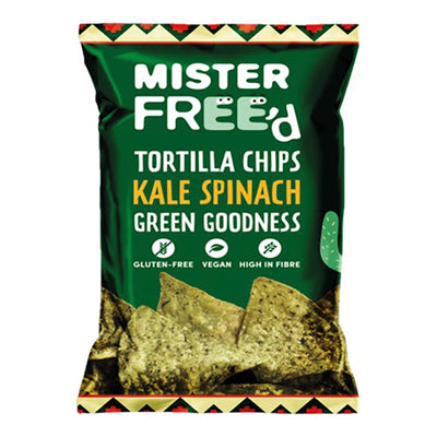 Mister Free'd Tortilla Chips with Kale & Spinach 135g   12