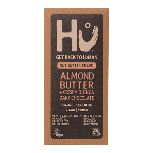 Hu Almond Butter + Crispy Quinoa Dark Chocolate Bar 60g 12