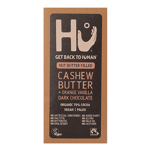 Hu Cashew Butter + Orange Vanilla Dark Chocolate Bar 60g   12
