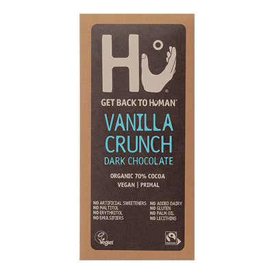 Hu Vanilla Crunch Dark Chocolate Bar 60g   12