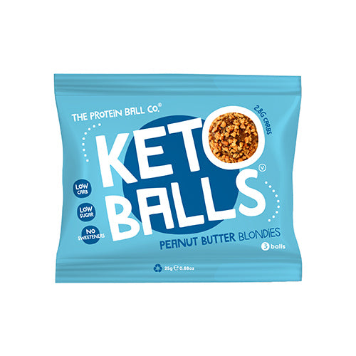 The Protein Ball Co Salted Caramel Blondies Keto Ball Snack 25g   20