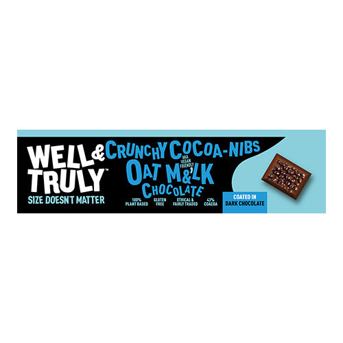 Well&Truly Oat Milk Chocolate Cocoa Nibs 30g   20