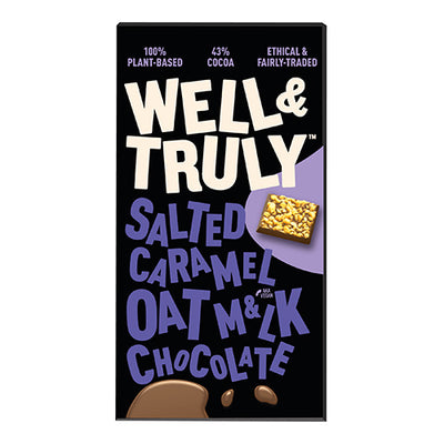 Well&Truly Oat Milk Chocolate Salted Caramel 90g   10
