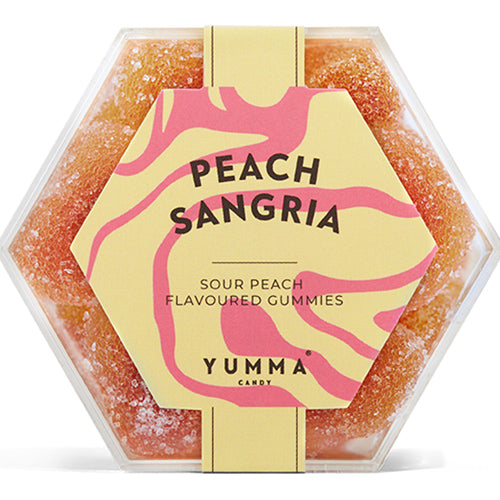 Yumma Candy Hexagon Peach Sangria 100g   8