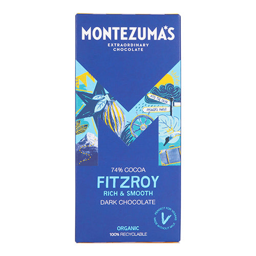 Montezuma's Fitzroy 74% Dark Chocolate Bar 90g   12