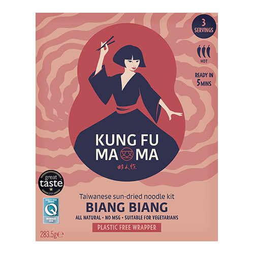 Kung Fu Mama Taiwanese Sun Dried Noodle Kit Biang Biang  352g   6