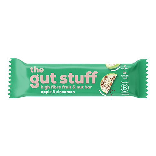 The Gut Stuff Apple & Cinnamon High Fibre Fruit & Nut Bar 35g   12