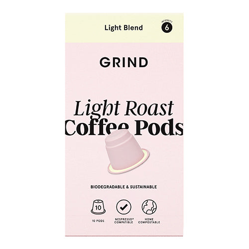 Grind Coffee Pods Refill Box Home Compostable Light 90g   10 x 10
