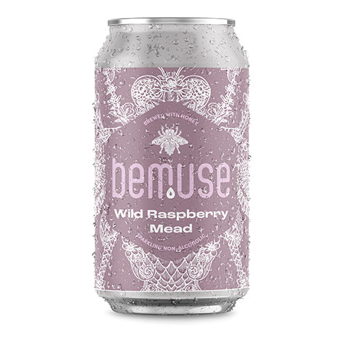 Bemuse Wild Raspberry Sparkling Non-Alcoholic Mead 330ml   24