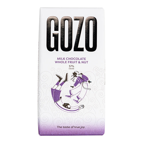 Gozo Milk Chocolate Whole Fruit & Nut 37% Cocoa 130g   12