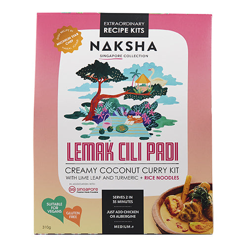 Naksha Creamy Coconut Curry with Rice Noodles Recipe Kit from Singapore 310g   6