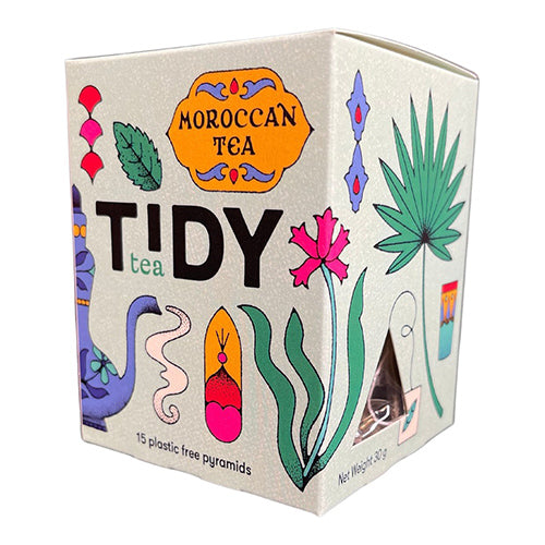 Tidy Tea Moroccan Mint Plastic Free Pyramids 58g   6x15