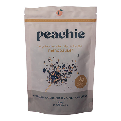 Peachie Hazelnut Cacao Cherry & Crunchy Seeds Menopause Topping 200g   12