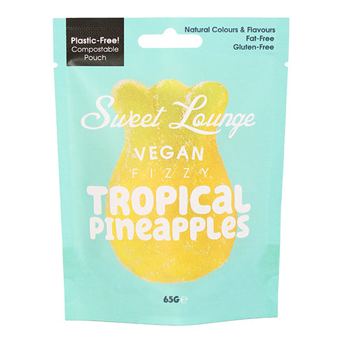 Sweet Lounge Vegan Fizzy Tropical Pineapple Pouch 65g 10