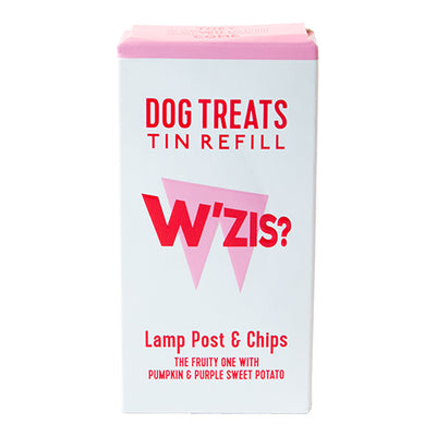 W’ZIS Tin Refills: Lampost and Chips Dog Treats 48g   20