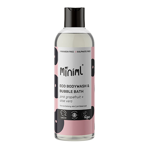 Miniml Bodywash & Bubble Bath Pink Grapefruit & Aloe Vera 500ml   12