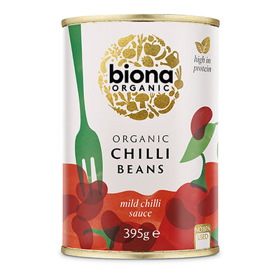 Biona Organic Chilli Beans Red Kidney 395g   6