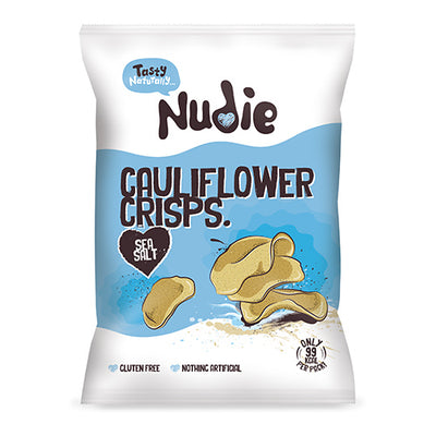 Nudie Caulifower Crisps with Sea Salt 20g   24