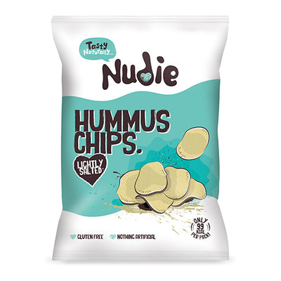 Nudie Hummus Chips Lightly Salted 20g   24