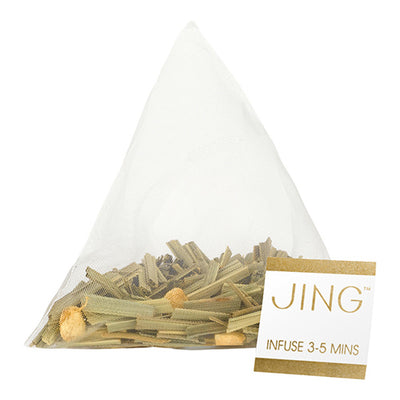 JING Lemongrass & Ginger Tea Bags, 50TB ziplock   6