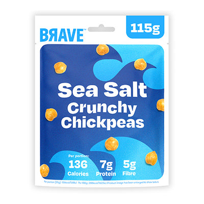 Brave Roasted Chickpeas Sea Salt Sharing 115g   6