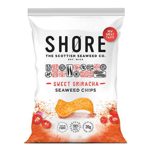 Shore Seaweed Chips - Sweet Sirarcha 80g   12