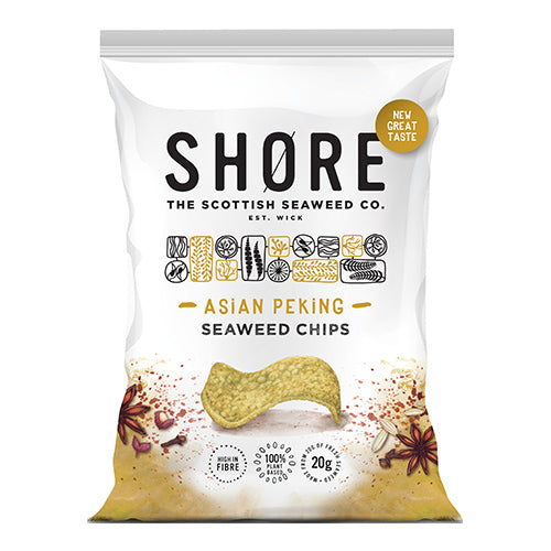 Shore Seaweed Chips - Asian Peking 80g   12
