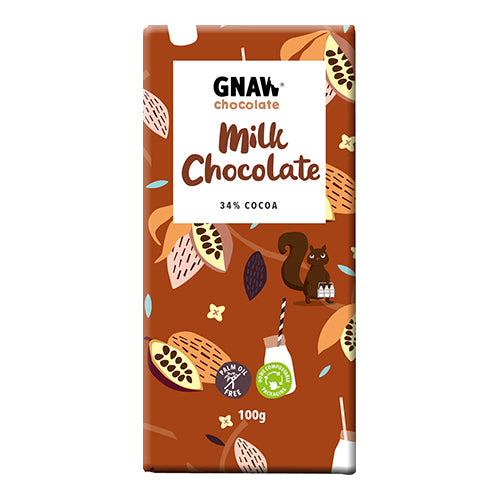 Gnaw Milk Chocolate Bar 100g   12