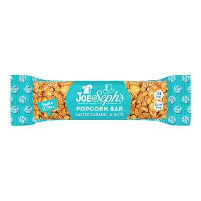 Joe & Seph’s Salted Caramel & Nuts Popcorn Bar 27g   12