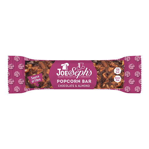 Joe & Seph’s Chocolate & Almond Popcorn Bar 27g   12