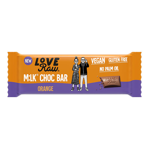 LoveRaw Vegan M:Lk Choc Bar - Choc Orange 30g   20