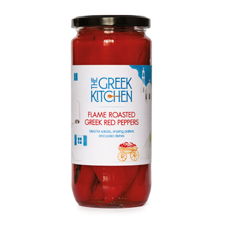 The Greek Kitchen Flame Roasted Red Peppers  360g   6