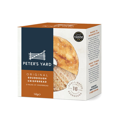 Peter's Yard Original Sourdough Crispbread Medium with hole 145g Box   8