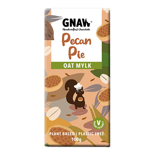 Gnaw Vegan Oat Mi!lk Pecan Pie Chocolate Bar 100g   12