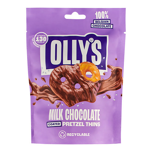 Olly's Pretzel Thins - Salted Milk Chocolate 90g   10