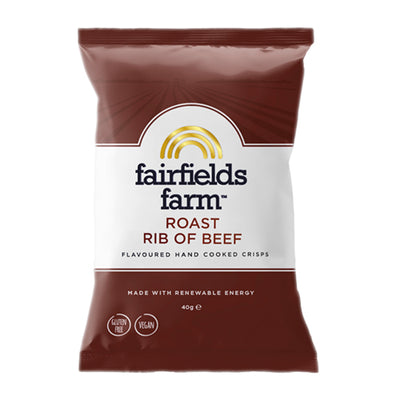 Fairfields Farm Crisps Roast Rib of Beef Crisps 40g   36