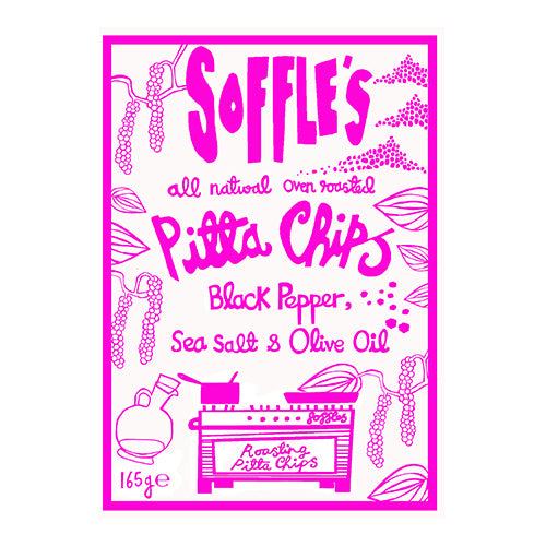 Soffle's Pitta Chips Black Pepper, Sea Salt, & Olive Oil 165g   9
