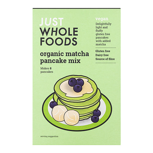 Just Wholefoods Organic & Vegan Matcha Pancake Mix 188g   6