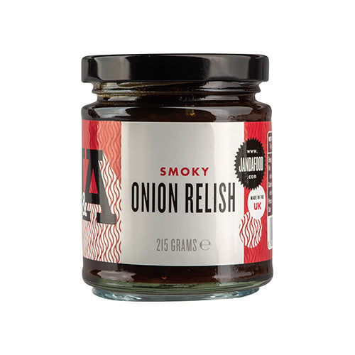 J & A Food Smoky Onion Relish 215g   6