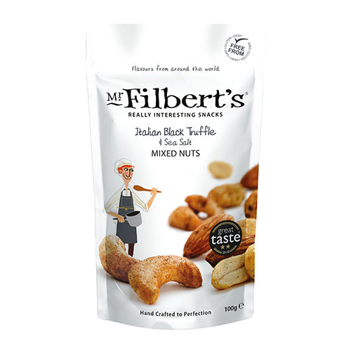 Mr Filberts Italian Black Truffle & Sea Salt Mixed Nuts 100g   12