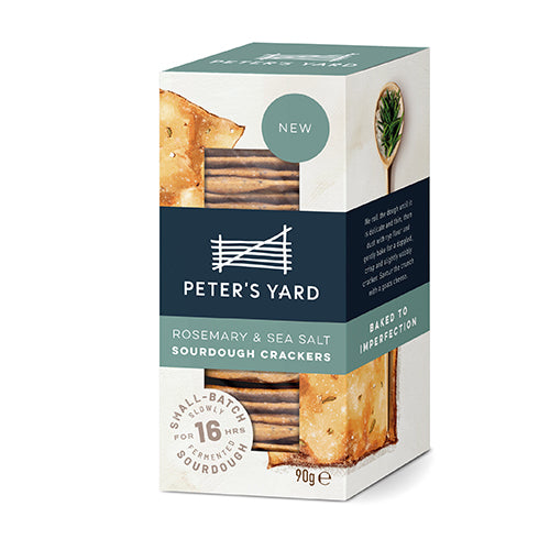 Peter's Yard Rosemary & Sea Salt Sourdough Crackers 90g   8
