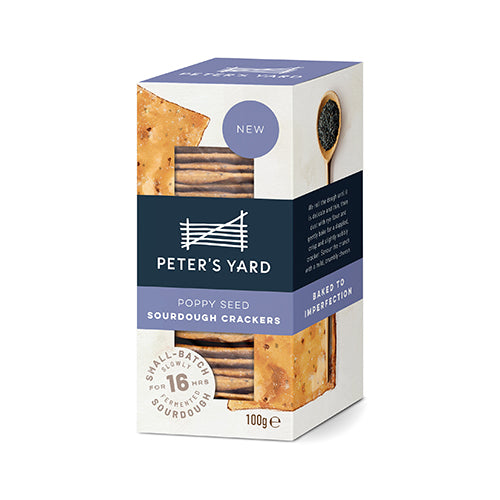 Peter's Yard Poppy Seed Sourdough Crackers 100g   8