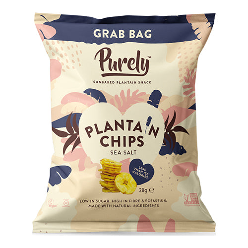Purely Plantain Chips Sea Salt 28g   20